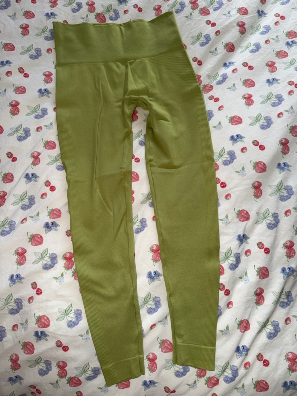 SET Active Lime Green High-Waist Seamless Leggings